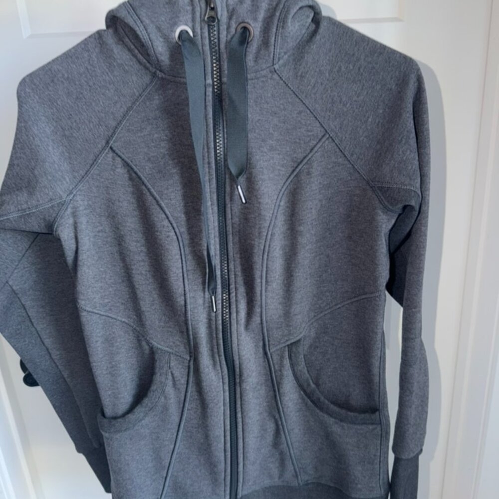 Athleta Women's Heather Gray Full Zip Hoodie